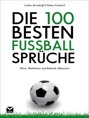 cover image of Die 100 besten Fußball-Sprüche